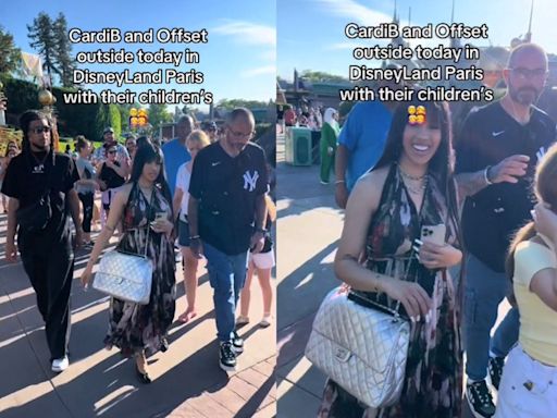 Cardi B fans are confused by her wildly oversized Chanel bag during Disneyland trip