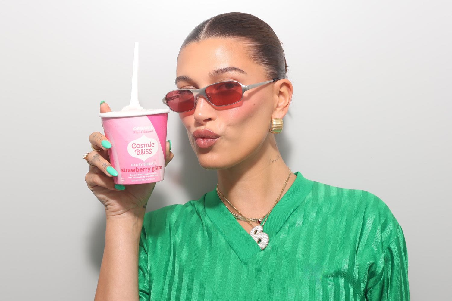 Hailey Bieber's Ice Cream Pint That Tastes 'Exactly Like' Her Viral Smoothie Is Now Available Nationwide (Exclusive)