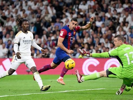 Se hace viral un pelotazo de Ferran Torres a un aficionado del Real Madrid tras el Clásico