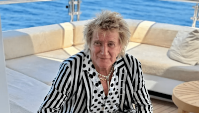 Rod Stewart and family enjoy holiday on glamorous yacht in sunny Sardinia