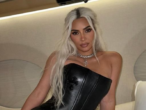 Kim Kardashian Shows Off Brand New Platinum White Basket Braids; See HERE