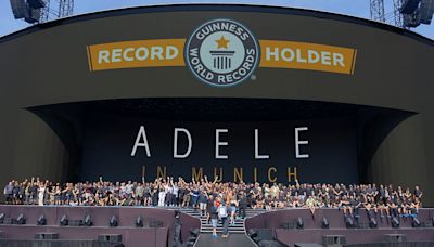 This is what the largest LED video wall in the world looks like — Adele's extravagant 44,000sq ft display goes straight into the Guinness World Records book