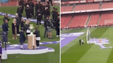 Fans mock Arsenal over video showing rehearsal for Prem trophy presentation