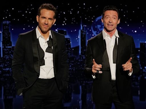 Ryan Reynolds and Hugh Jackman's chemistry is unmatched as they guest host 'Jimmy Kimmel Live!'