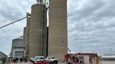 Worker rescued after being trapped in grain silo