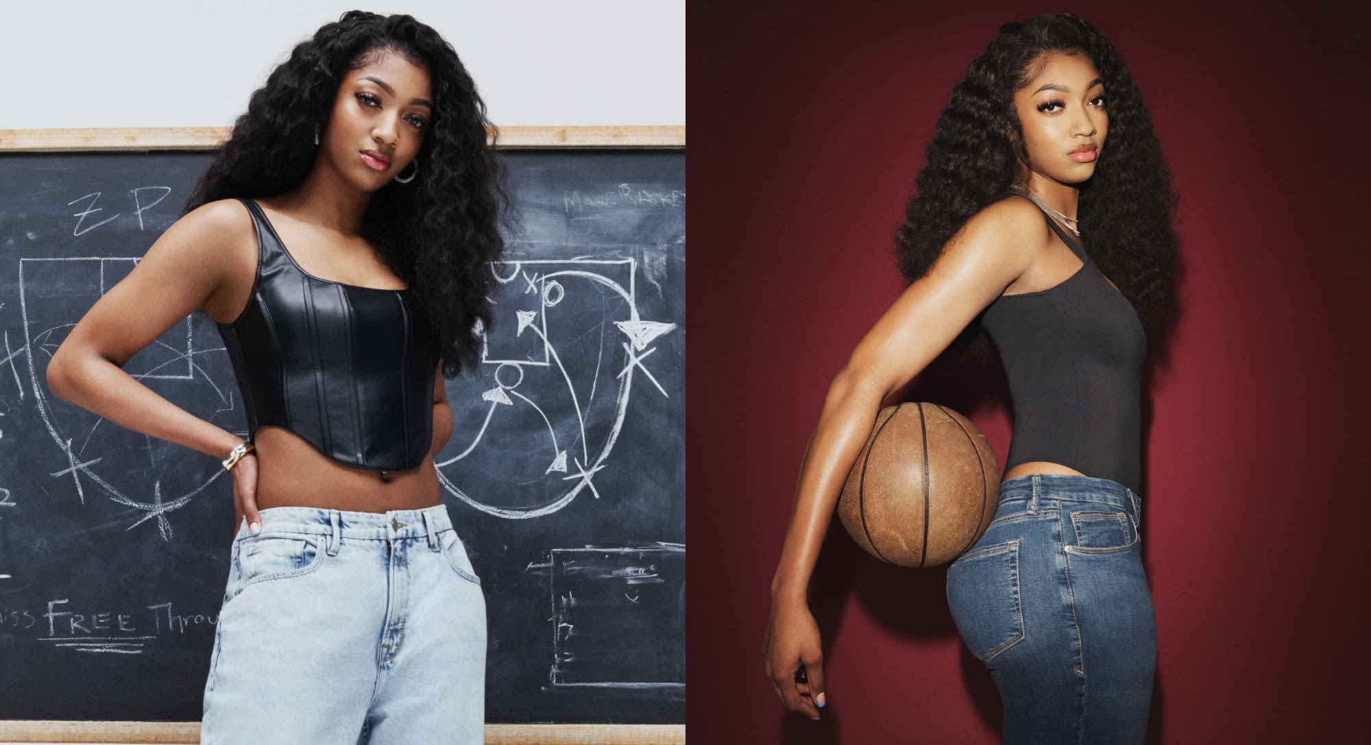WNBA Star Angel Reese Fronts Good American’s Denim Campaign Dedicated to Tall Women