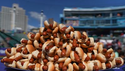 Nathan’s Famous hot dogs are 5 cents today