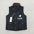 BOB DONG WINTER AVIATOR VEST VB-3B 背心 深藍 深灰 背畫版