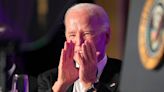 Biden jokes about his past stumbles and digs at Trump during annual correspondents' dinner