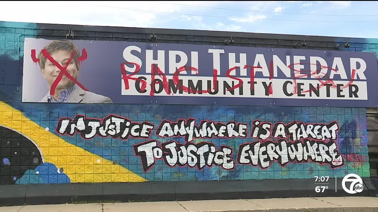 Rep. Shri Thanedar's Detroit community center vandalized with pro-Palestinian graffiti