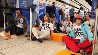 Just Stop Oil protesters arrested after trying to block Gatwick Airport departure gates