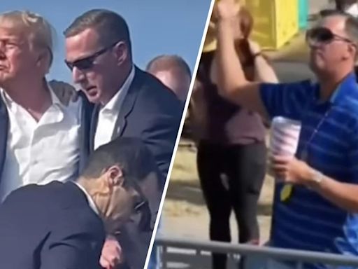 A Secret Service agent at the Trump shooting bears a striking resemblance to TikTok's 'Thinking With My D' guy