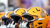 LSU Tigers football helmets through the years