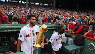 Red Sox honor Celtics at Fenway Park for championship, express hopes for a celebration of their own - The Boston Globe