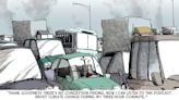 Editorial cartoon: Climate changing traffic congestion