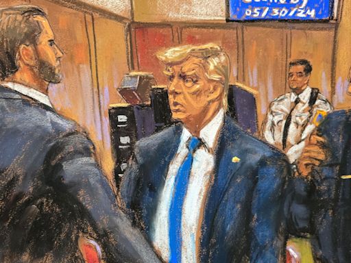 Trump sits motionless as verdict delivered