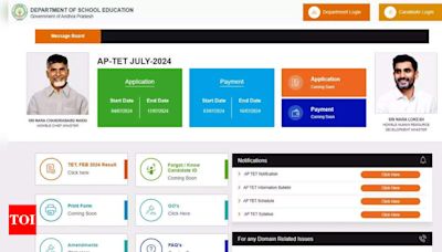 AP TET 2024 Application Opens July 4: Check Eligibility, Schedule, Fees, and Exam Details - Times of India