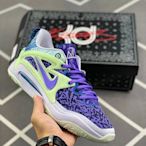 耐吉/Nike KD 15 EP 凱文·杜蘭特15代簽名實戰籃球鞋 藍綠紫 男