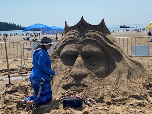 Sand sculpture competition takes over New River Beach in New Brunswick