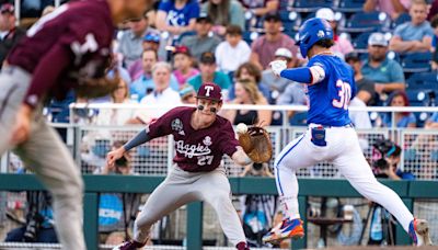 Florida baseball bats silenced in season-ending loss to Texas A&M in College World Series