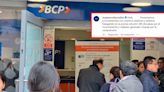 BCP: usuarios reportan que agencias suspendieron atención al público tras reportarse fallas en el sistema