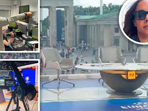 Alex Scott takes fans behind-the-scenes at BBC's Euros studio in amazing video