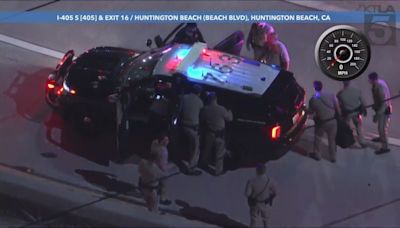 Carjacking suspect taken into custody after pursuit in Southern California