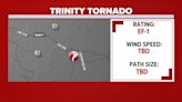 EF-1 tornado struck Rock Creek subdivision in Trinity County, National Weather Service says