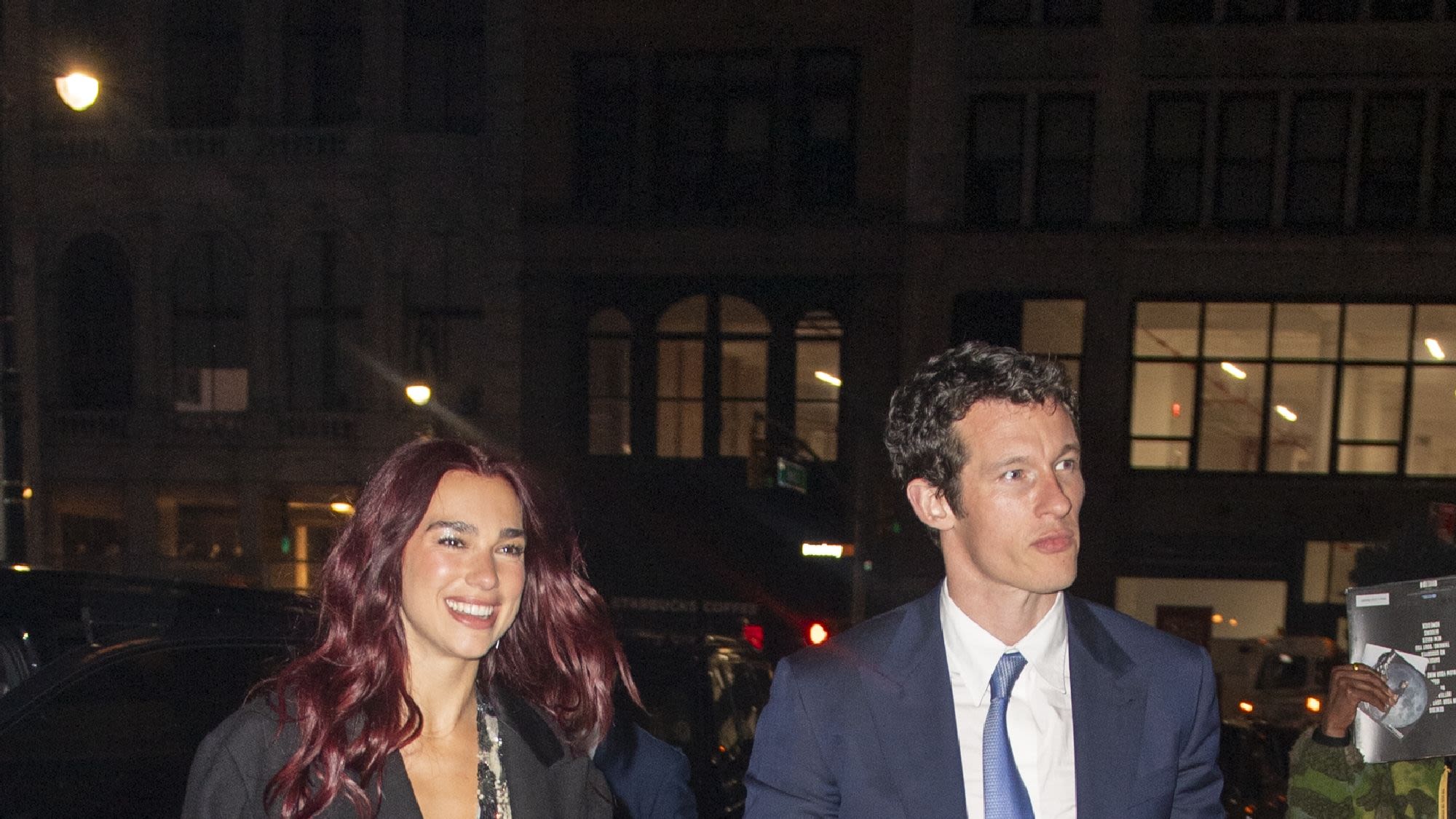 Dua Lipa and Callum Turner Hold Hands After Dinner Date in New York City