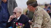 D-Day veteran weeps as he returns to Normandy beach where he landed 80 years ago