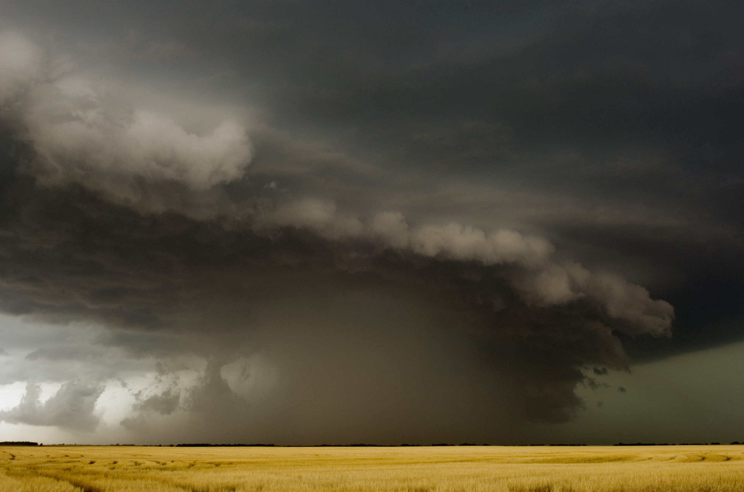 "Destructive" derecho seen from space