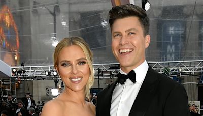 Colin Jost Playfully Drags Wife Scarlett Johansson During ‘SNL’ Joke Swap With Michael Che