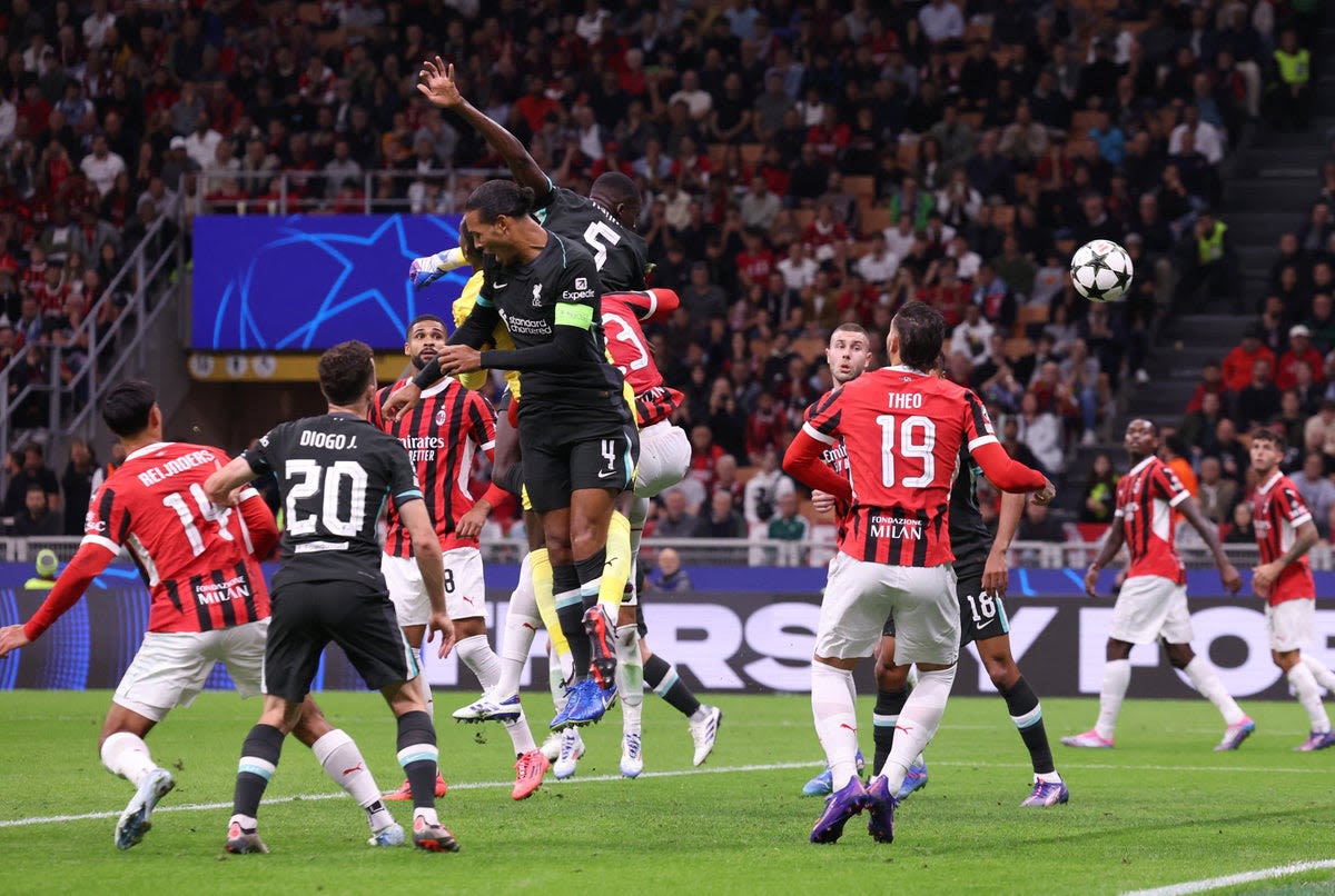 AC Milan vs Liverpool LIVE: Champions League score as Virgil van Dijk nods Reds into the lead from corner