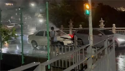 颱風天酒駕? 追撞火燒車 男棄車逃逸筆錄稱「胸痛」