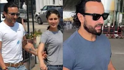 Saif Ali Khan COVERS UP Kareena Kapoor's Tattoo On His Arm? Viral Photos Leave Fans Shocked - News18