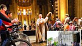 Hundreds of bicyclists are blessed at NYC church ahead of 5 Boro Bike Tour on Sunday