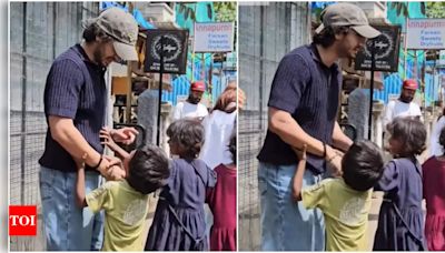 Arhaan Khan's sweet gesture towards kids outside cafe captures netizens' hearts; video inside | Hindi Movie News - Times of India