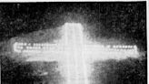 El Paso Electric surprises residents with lighted cross on Mount Franklin for Easter 1957