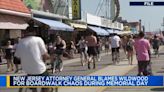 N.J. attorney general blames Wildwood for holiday weekend chaos