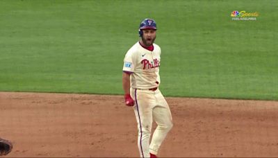 Stevenson delivers game-winner, then robs a HR to lead Phillies past Mets