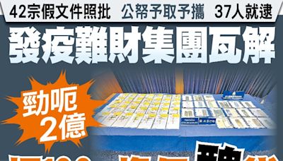 東方日報A1：發疫難財集團瓦解 揭100%擔保醜貸