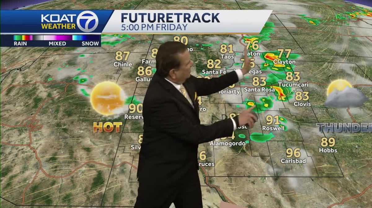 The heat is on with scattered storms for eastern New Mexico