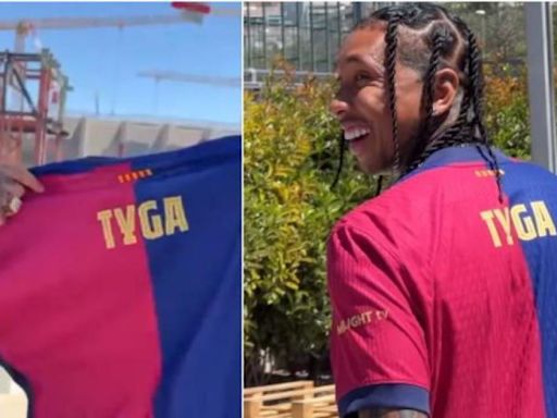 Tyga ya tiene la nueva camiseta del Barça