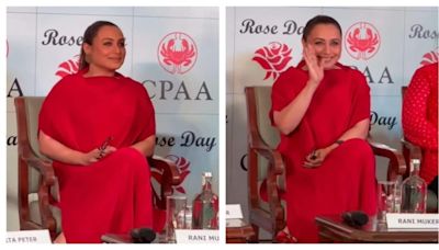 Rani Mukherji's red tunic and white pants look proves that comfort is the ultimate styling secret