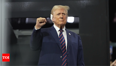 Bullet that missed Trump’s head in assassination attempt, causes 2cm wound on ear: Ex-White House doctor - Times of India