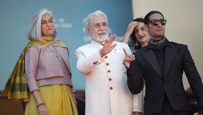 Cannes 2024: Naseeruddin Shah, Ratna Pathak Shah walk the red carpet in ethnic attire for ‘Manthan’ screening