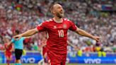 Christian Eriksen anota con Dinamarca en la Eurocopa 2024, tres años después de sufrir un paro cardíaco en el torneo anterior