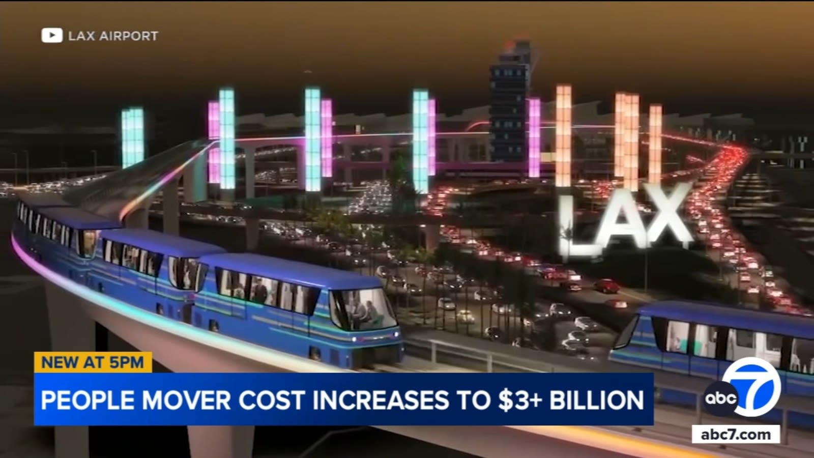 LAX People Mover's budget increases by $400 million amid legal claims; opening delayed to late 2025