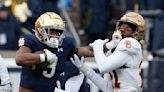 Morrison grabs 3 interceptions, No. 18 Notre Dame blanks BC