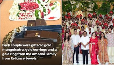 Mukesh, Nita Ambani host mass wedding for 50 underprivileged couples; brides gifted cheque of Rs 1,00,001, gold jewellery and more